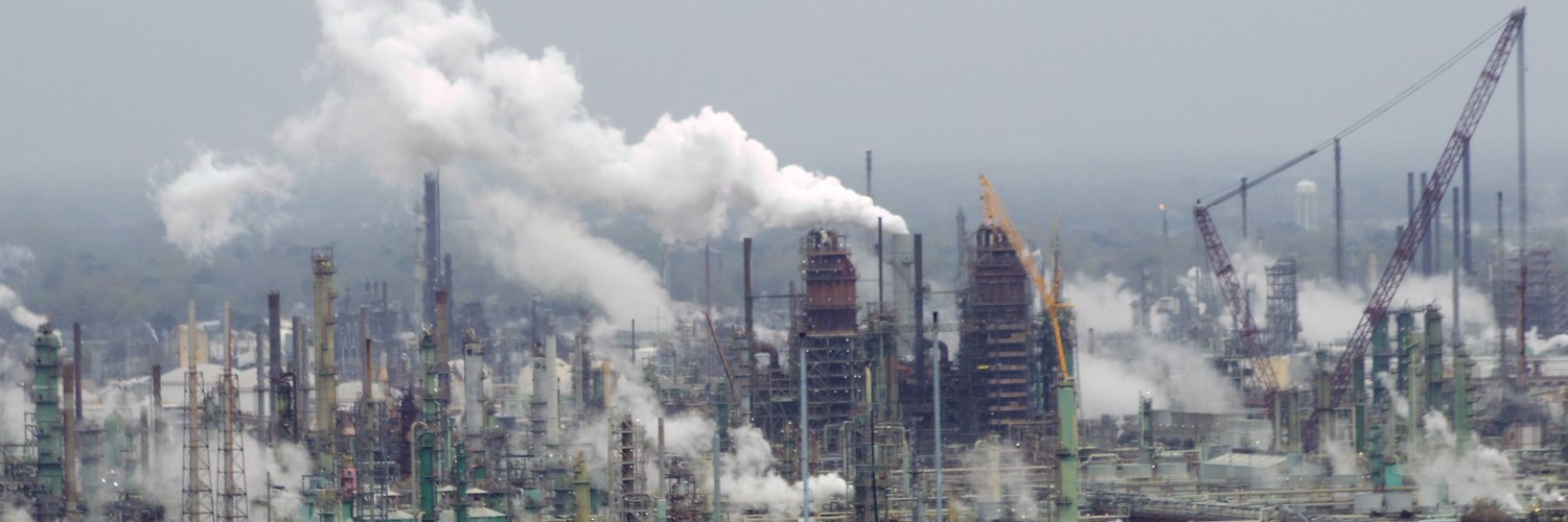 Refinery towers and storage tanks in Baton Rouge, Louisiana