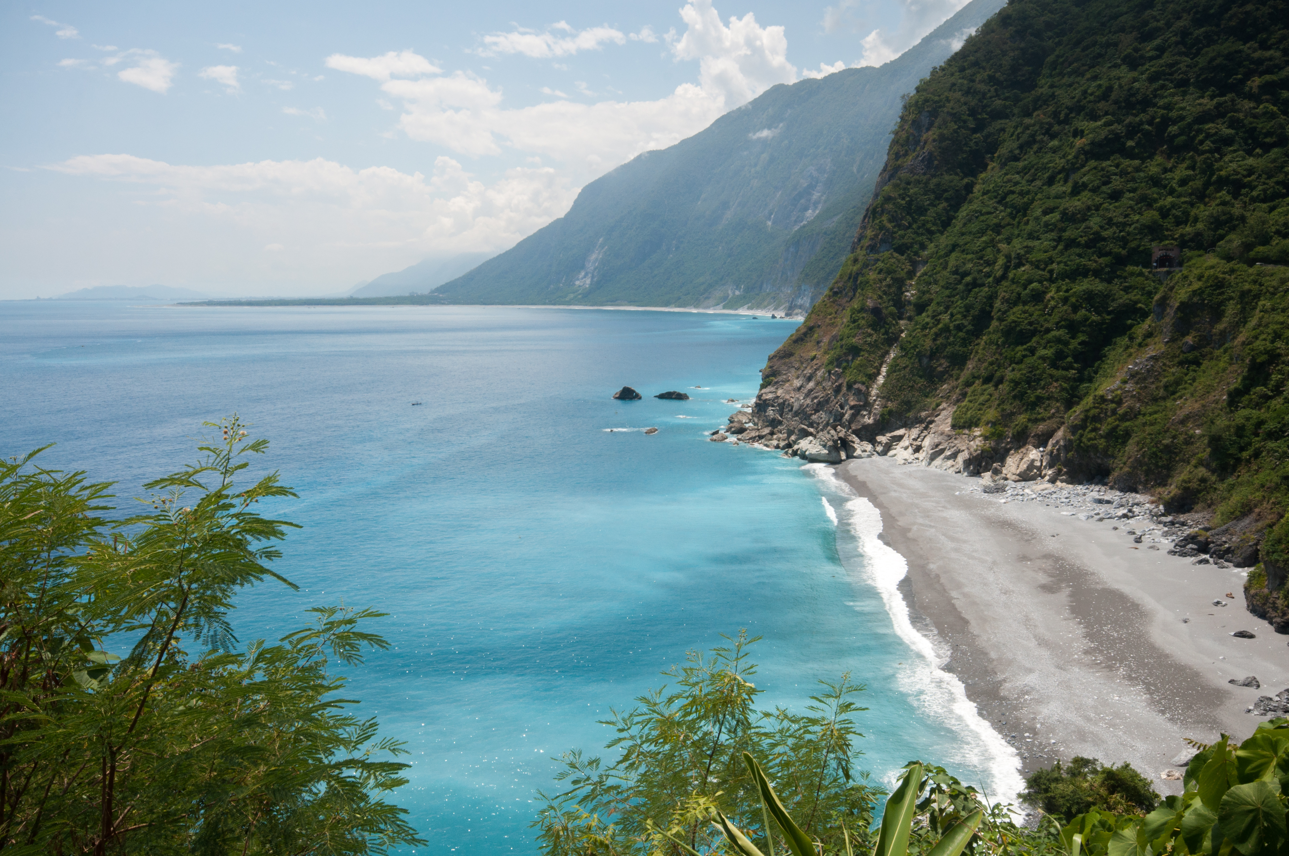 Qingshui Cliffs and the Pacific coast near Hualien, Taiwan