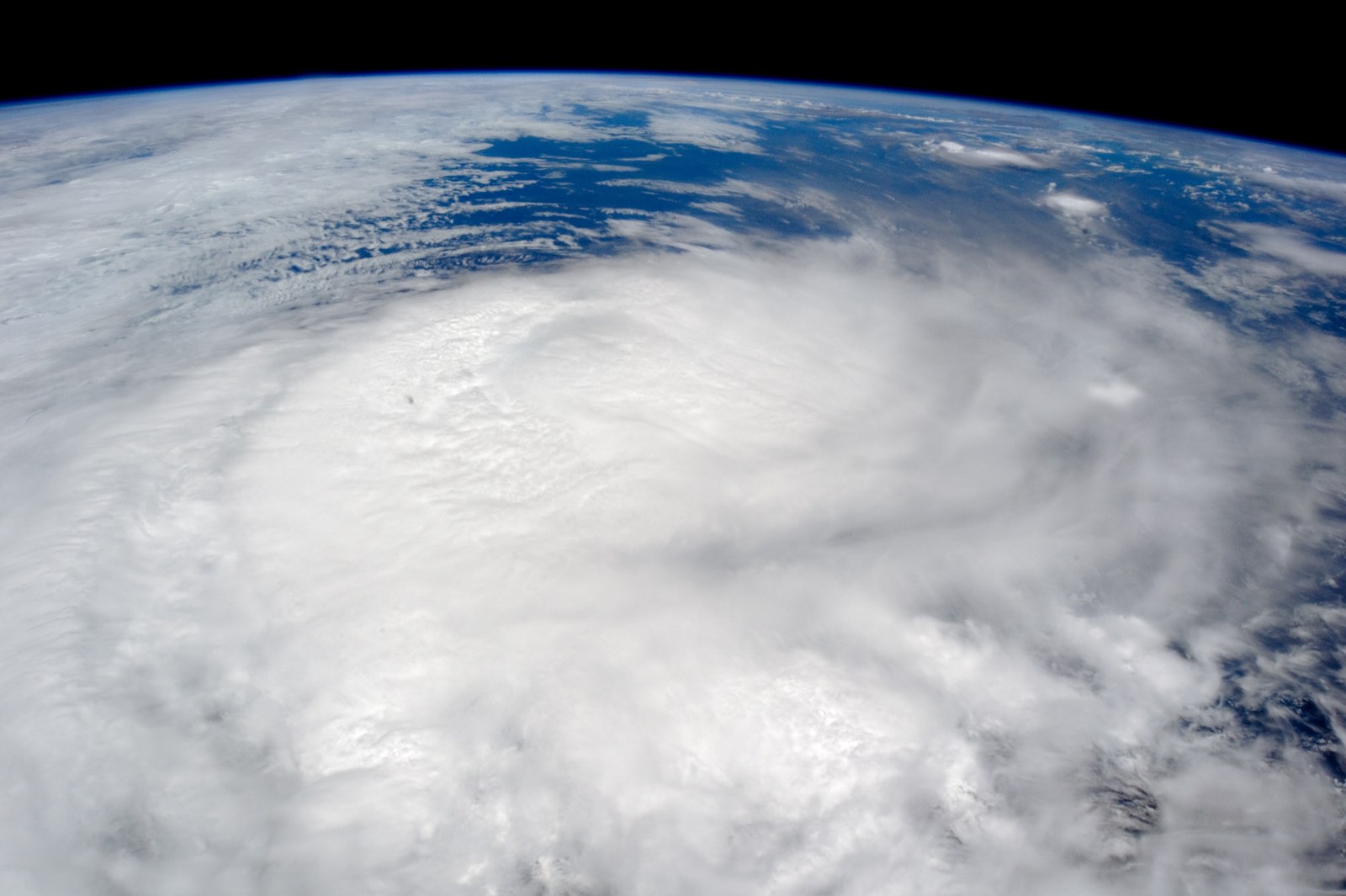 Cyclone Winston’s cloud circulation photographed from the International Space Station