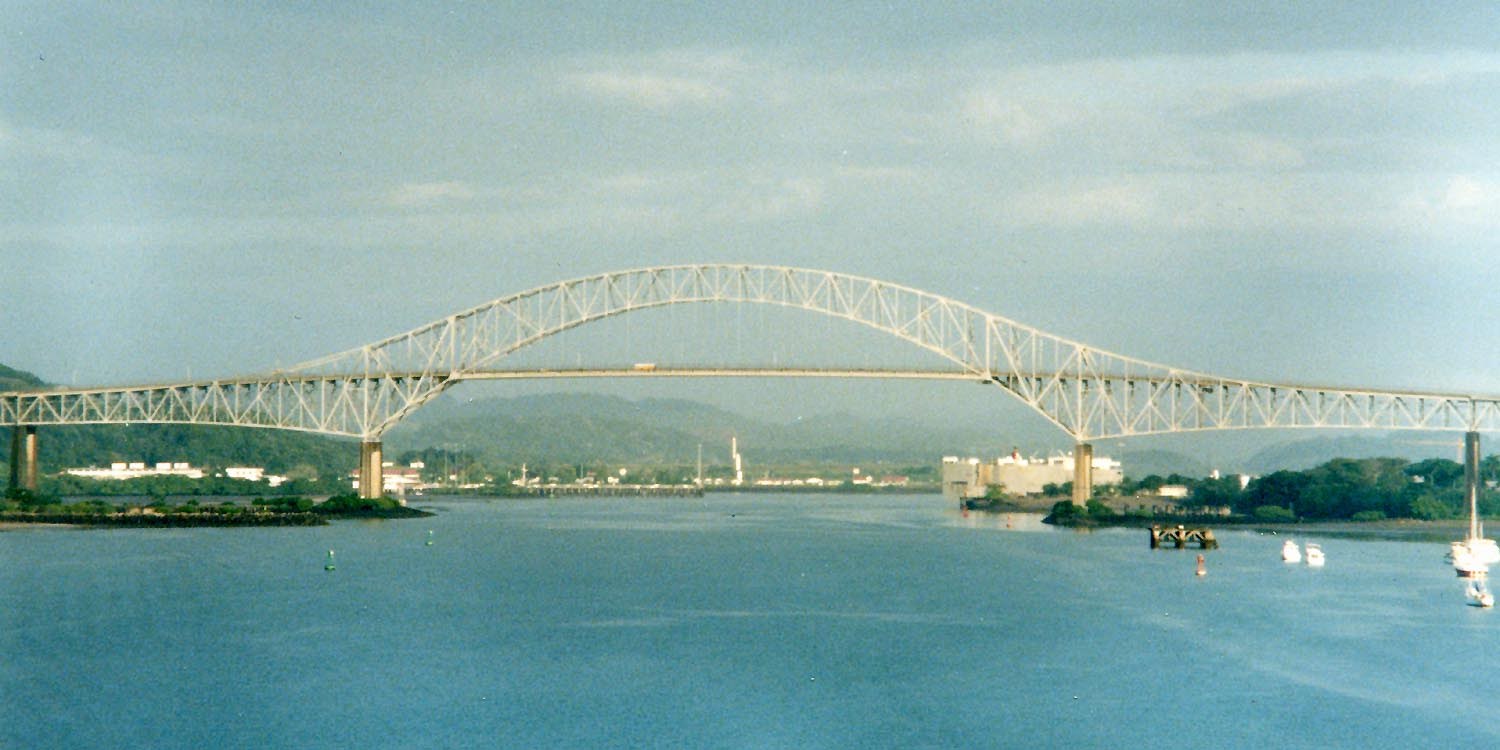 Bridge of the Americas crossing the Panama Canal